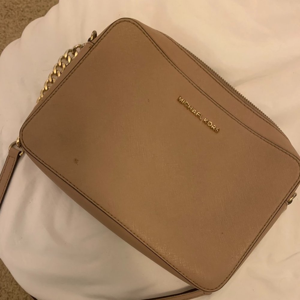 Michael Kors Beige Crossbody Bag